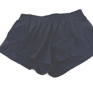Athleta Hustle 3" Short Black Womens Medium Running Active Workout Shorts